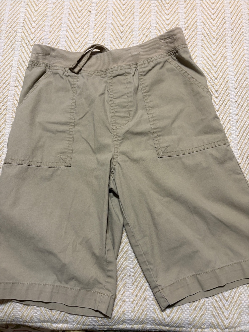Boy’s Khaki Drawstring Utility Shorts